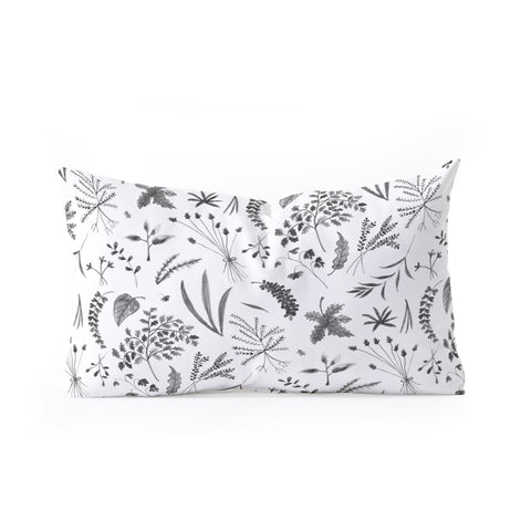 Kerrie Satava Wild Prarie Gray Oblong Throw Pillow