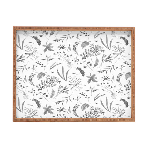 Kerrie Satava Wild Prarie Gray Rectangular Tray