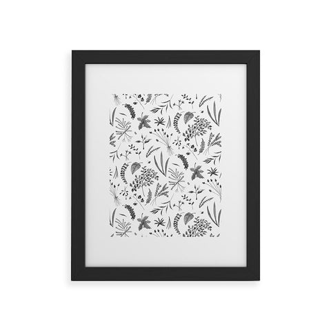 Kerrie Satava Wild Prarie Gray Framed Art Print