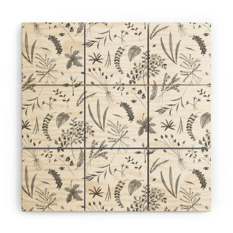 Kerrie Satava Wild Prarie Gray Wood Wall Mural