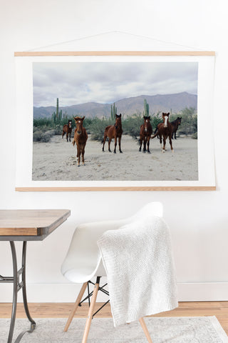 Kevin Russ Baha de los ngeles Wild Horses Art Print And Hanger