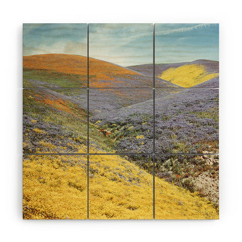 Kevin Russ Bloomtown California Wood Wall Mural