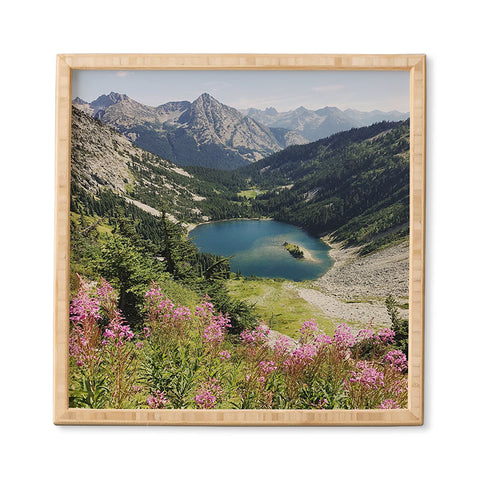 Kevin Russ Cascade Summer Wildflowers Framed Wall Art