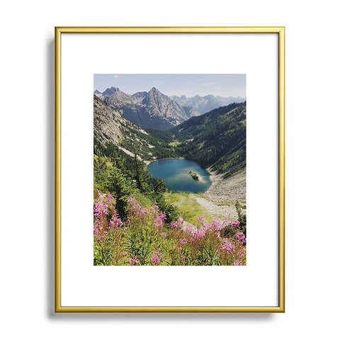 Kevin Russ Cascade Summer Wildflowers Metal Framed Art Print