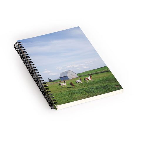 Kevin Russ Farm Horses Spiral Notebook