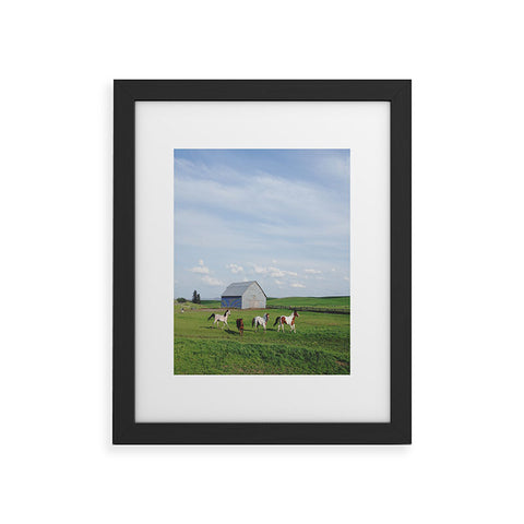 Kevin Russ Farm Horses Framed Art Print