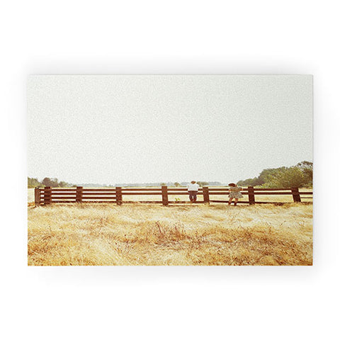 Kevin Russ Fence Standing Welcome Mat