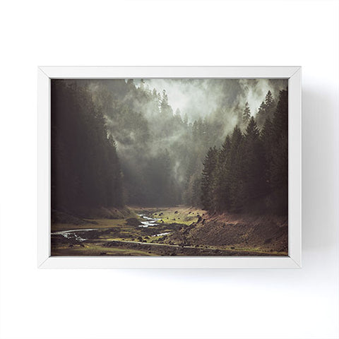 Kevin Russ Foggy Forest Creek Framed Mini Art Print