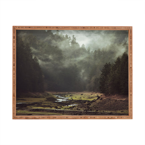 Kevin Russ Foggy Forest Creek Rectangular Tray