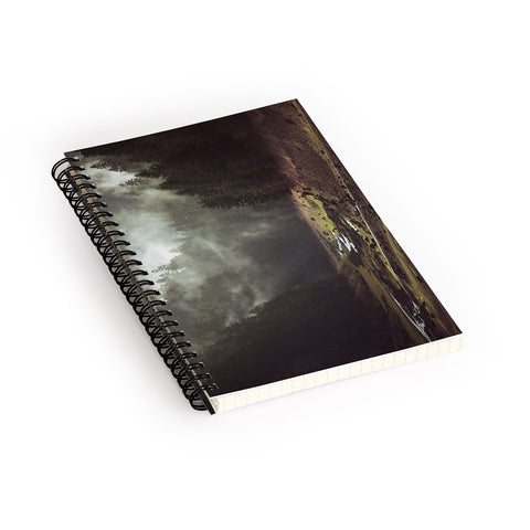 Kevin Russ Foggy Forest Creek Spiral Notebook
