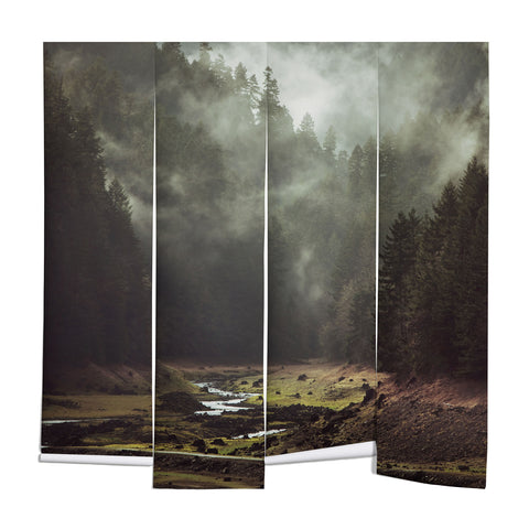 Kevin Russ Foggy Forest Creek Wall Mural