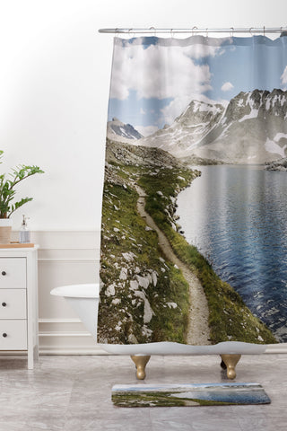 Kevin Russ High Sierra Lake Shower Curtain And Mat