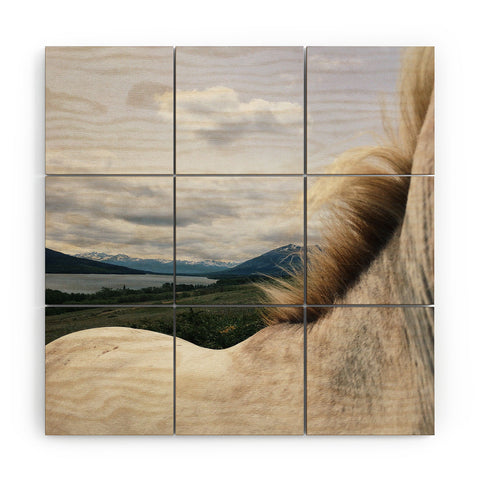 Kevin Russ Horse Back Wood Wall Mural