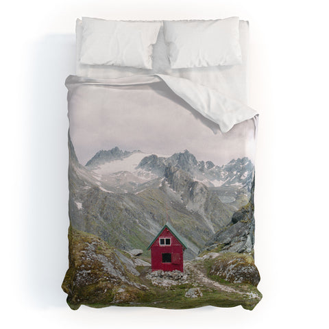 Kevin Russ Mint Hut Duvet Cover
