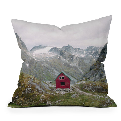 Kevin Russ Mint Hut Throw Pillow
