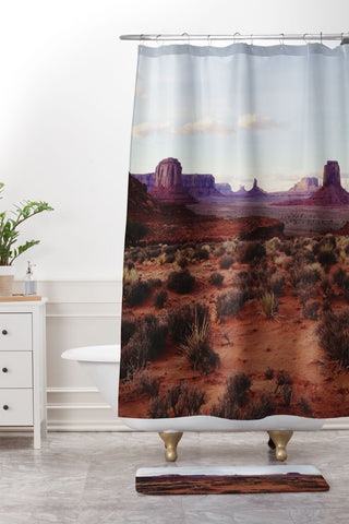 Kevin Russ Monument Valley View Shower Curtain And Mat