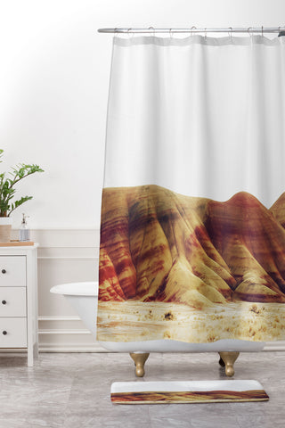 Kevin Russ Oregon Painted Hills Shower Curtain And Mat