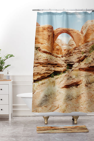 Kevin Russ Rainbow Bridge Shower Curtain And Mat
