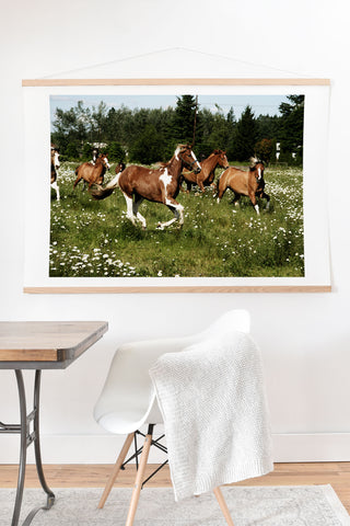 Kevin Russ Spring Horse Run Art Print And Hanger