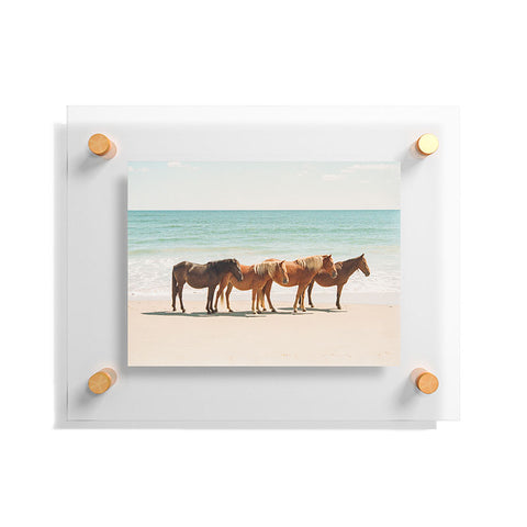 Kevin Russ Summer Beach Horses Floating Acrylic Print