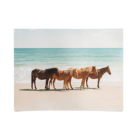 Kevin Russ Summer Beach Horses Poster