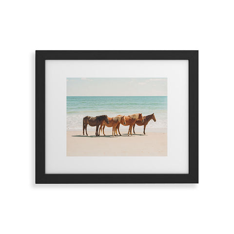 Kevin Russ Summer Beach Horses Framed Art Print
