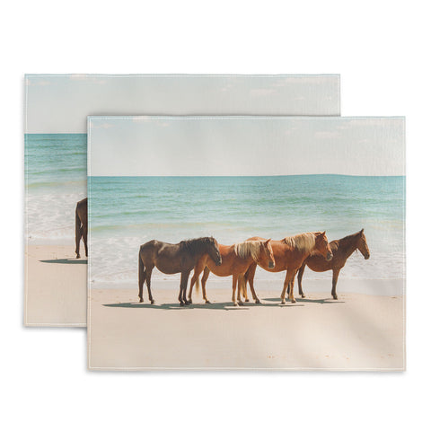Kevin Russ Summer Beach Horses Placemat