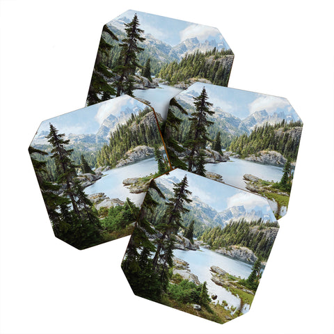 Kevin Russ Summer in the Cascades Coaster Set