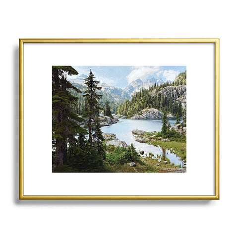 Kevin Russ Summer in the Cascades Metal Framed Art Print