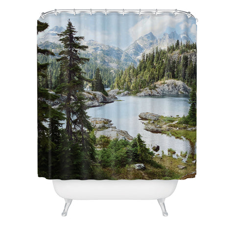 Kevin Russ Summer in the Cascades Shower Curtain