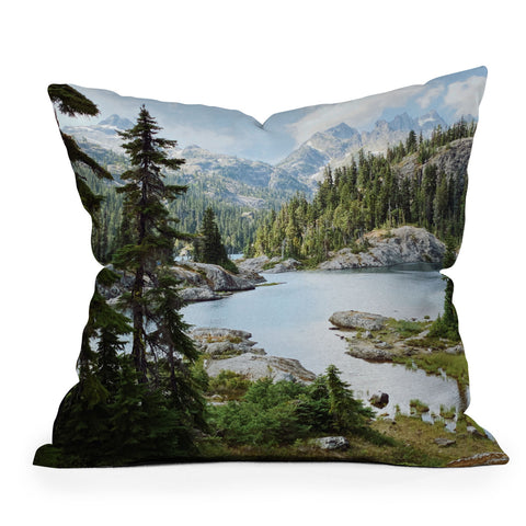 Kevin Russ Summer in the Cascades Throw Pillow