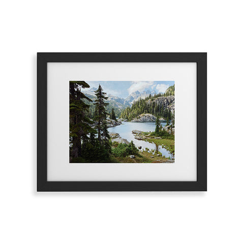 Kevin Russ Summer in the Cascades Framed Art Print