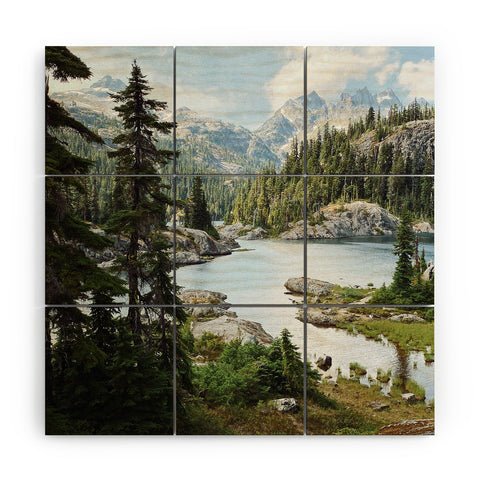 Kevin Russ Summer in the Cascades Wood Wall Mural