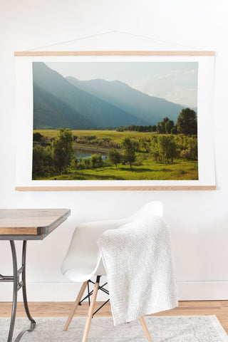 Kevin Russ Wading Deer Art Print And Hanger