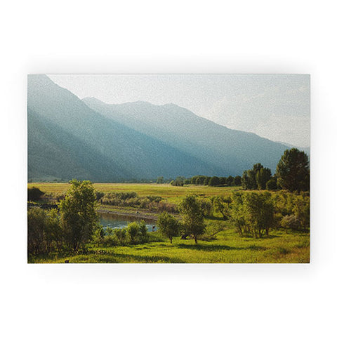 Kevin Russ Wading Deer Welcome Mat