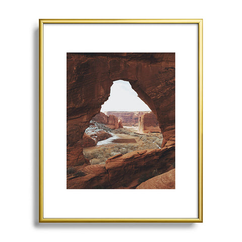 Kevin Russ Window Rock Metal Framed Art Print