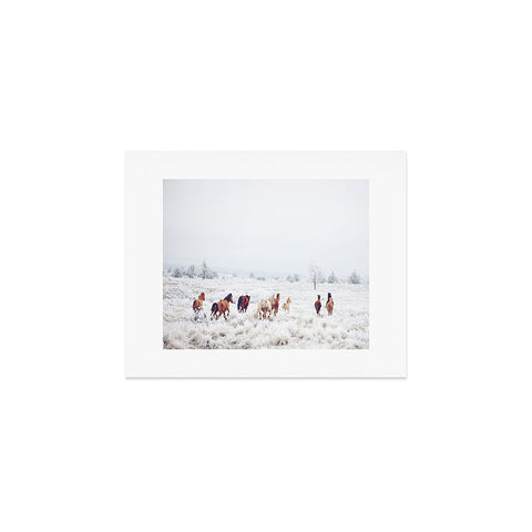 Kevin Russ Winter Horses Art Print