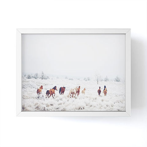 Kevin Russ Winter Horses Framed Mini Art Print