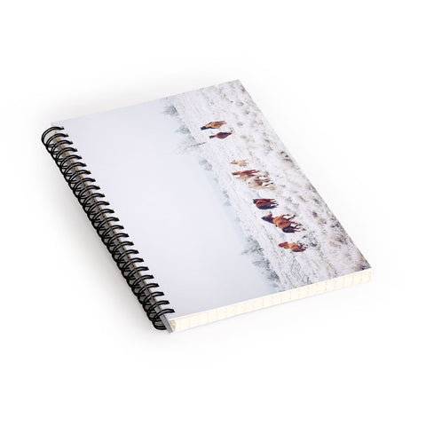 Kevin Russ Winter Horses Spiral Notebook