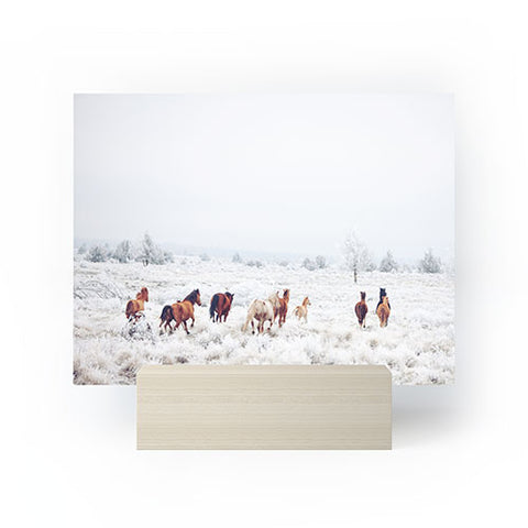 Kevin Russ Winter Horses Mini Art Print