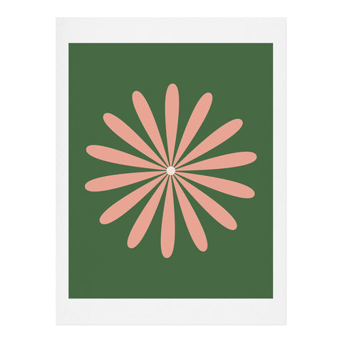 Kierkegaard Design Studio Big Daisy Retro Minimalism Art Print