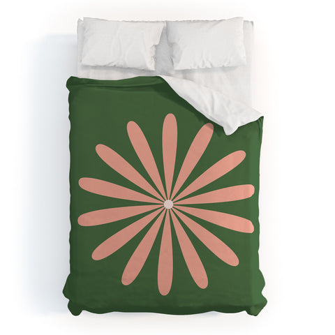 Kierkegaard Design Studio Big Daisy Retro Minimalism Duvet Cover