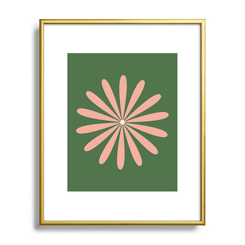 Kierkegaard Design Studio Big Daisy Retro Minimalism Metal Framed Art Print