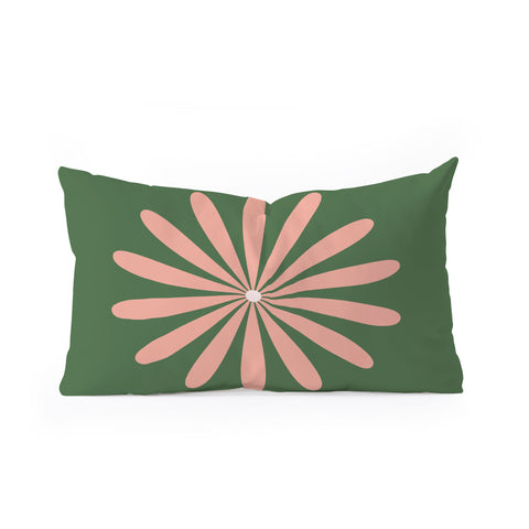 Kierkegaard Design Studio Big Daisy Retro Minimalism Oblong Throw Pillow