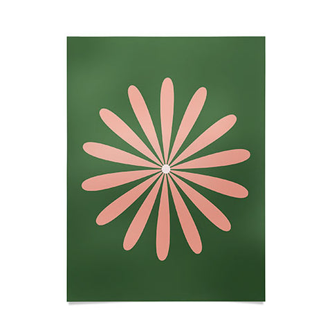 Kierkegaard Design Studio Big Daisy Retro Minimalism Poster