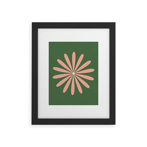 Kierkegaard Design Studio Big Daisy Retro Minimalism Framed Art Print