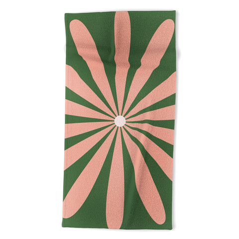 Kierkegaard Design Studio Big Daisy Retro Minimalism Beach Towel