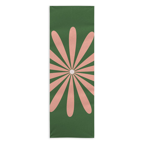 Kierkegaard Design Studio Big Daisy Retro Minimalism Yoga Towel