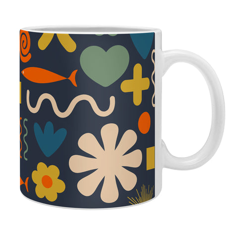 Kierkegaard Design Studio Cute Miscellany Rainbow Floral Coffee Mug