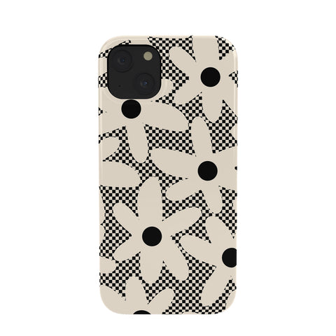 Kierkegaard Design Studio Daisy Time Retro Floral Checks Phone Case